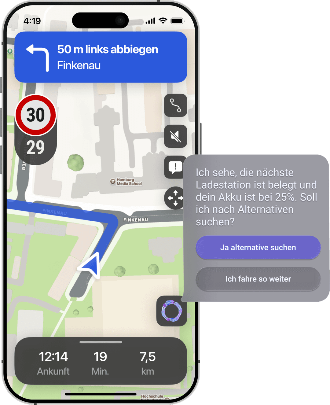 Vemo App auf dem Smartphone
